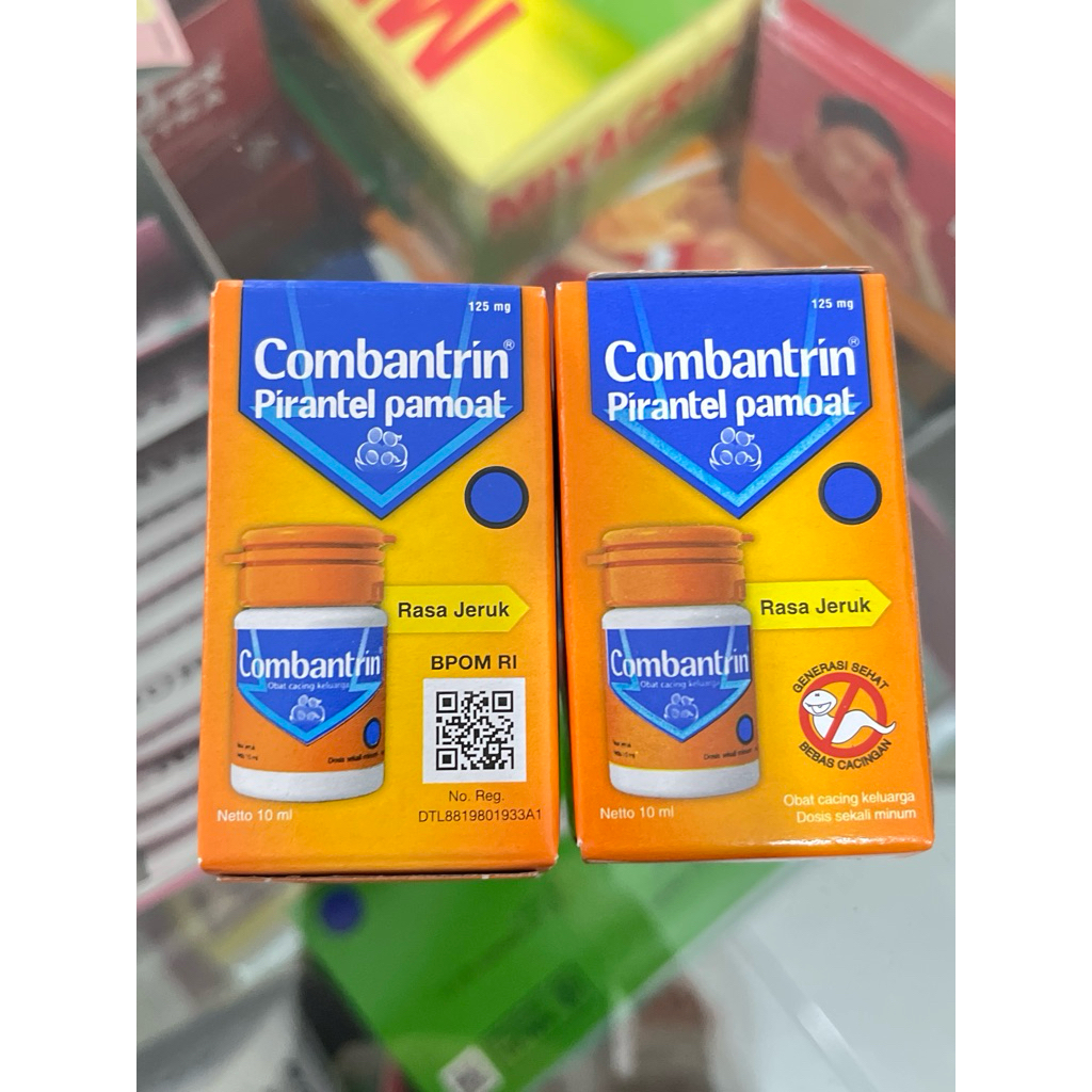 Combantrin Sirup 10 ml - Efektif Melumpuhkan Cacing, Aman untuk Anak dan Dewasa