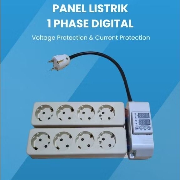 PANEL LISTRIK 1 PHASE MCB DIGITAL VA PROTECTION