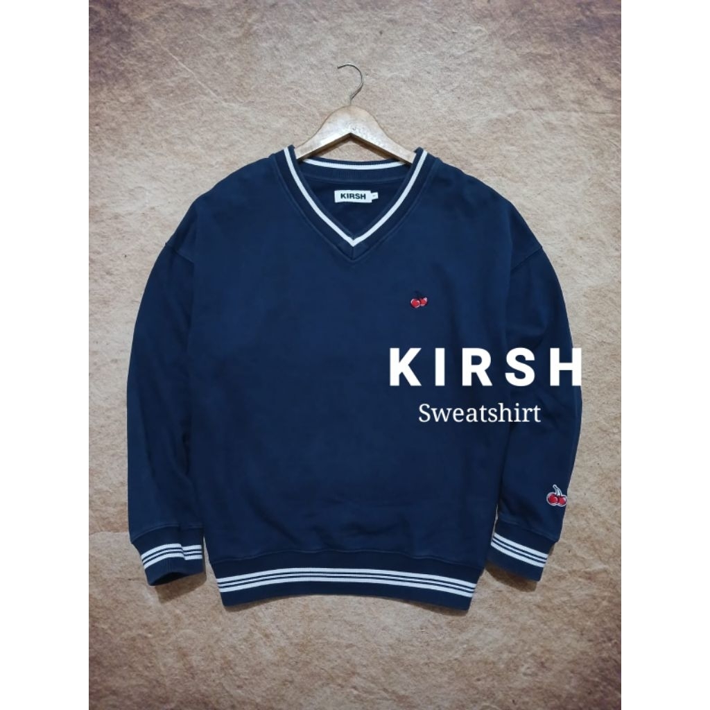 crewneck KIRSH logo bordir bahan tebal bekas recomend