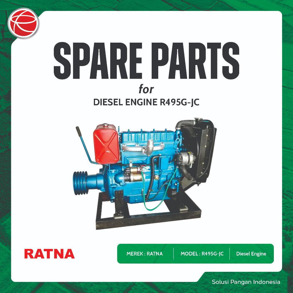 CYLINDER LINER / SPAREPART FOR RATNA R495G-JC / KIPAS MESIN DIESEL RATNA / DIESEL ENGINE