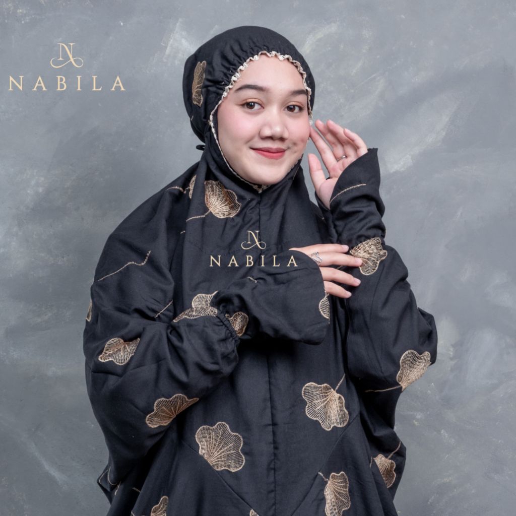 Mukena Terusan Dewasa Bordir Bunga