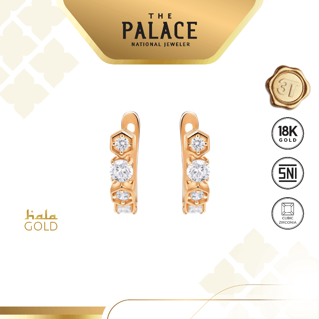 Hala Gold Heksa Earring / Anting