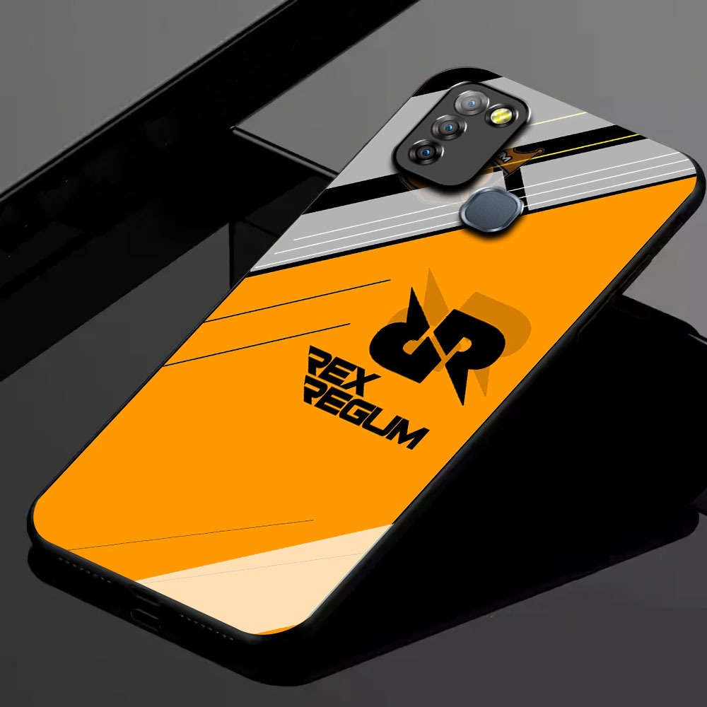 KK34 Softcase Glass Hp Terbaru For Infinix Smart 5/Smart 6 RAM 3 silikon Hp ada pelindung camera Cas