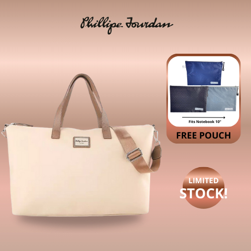 Phillipe Jourdan Manuella Tas Travel Wanita Cream (Nylon)