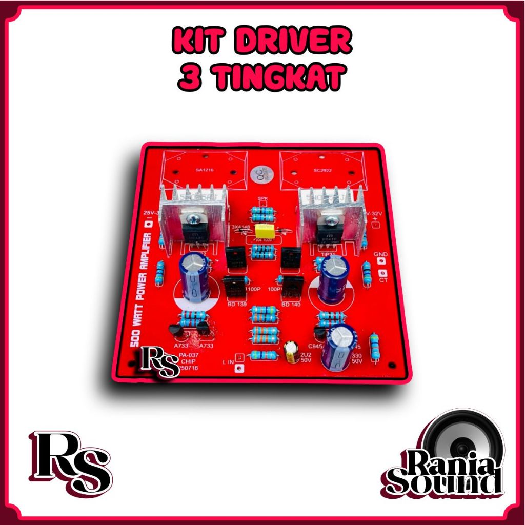 (DRIVER) Driver 3 Tingkat power 400 - 500 watt mono ups