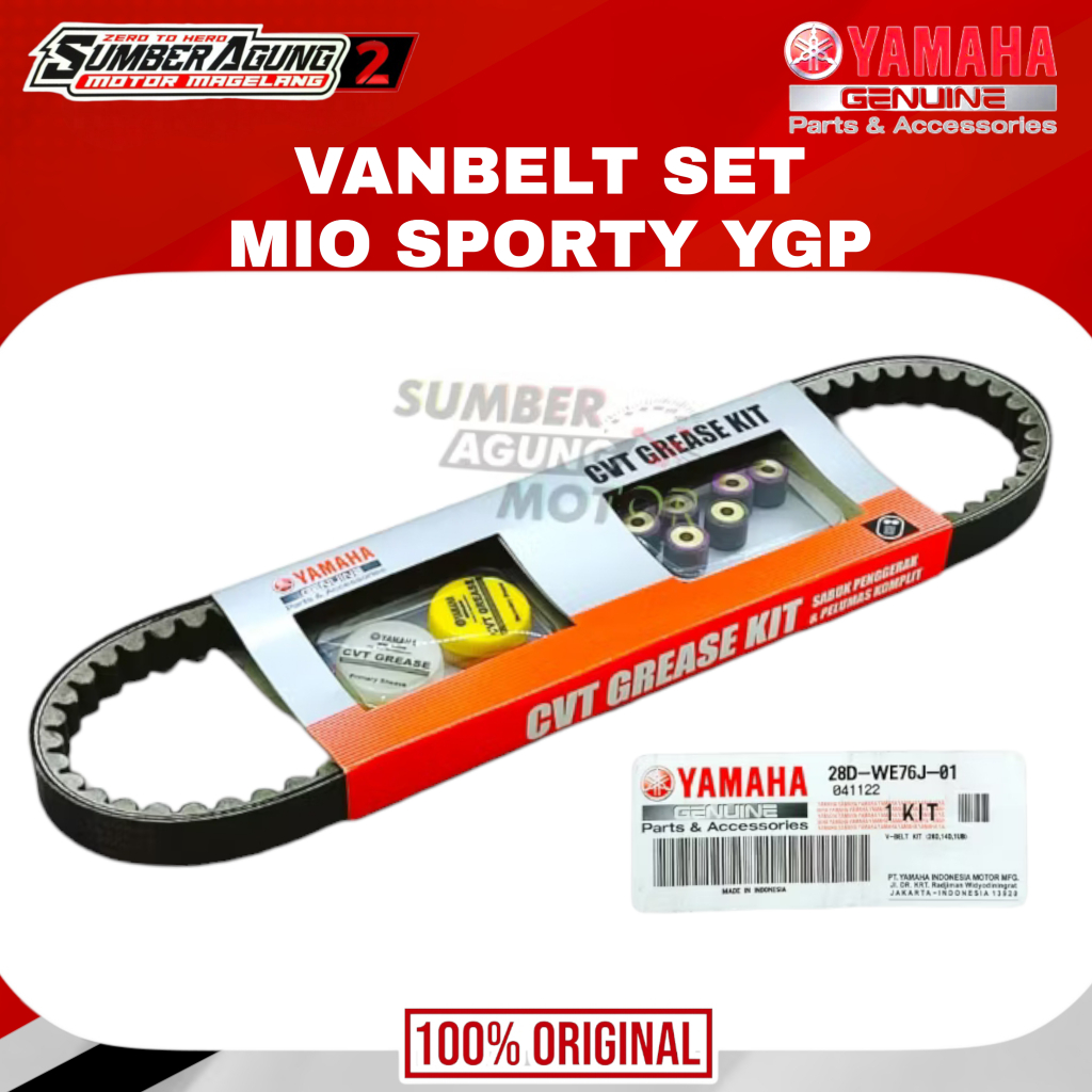 VBELT VANBELT YAMAHA MIO SPORTY FINO MIO SOUL KARBU ORI YGP