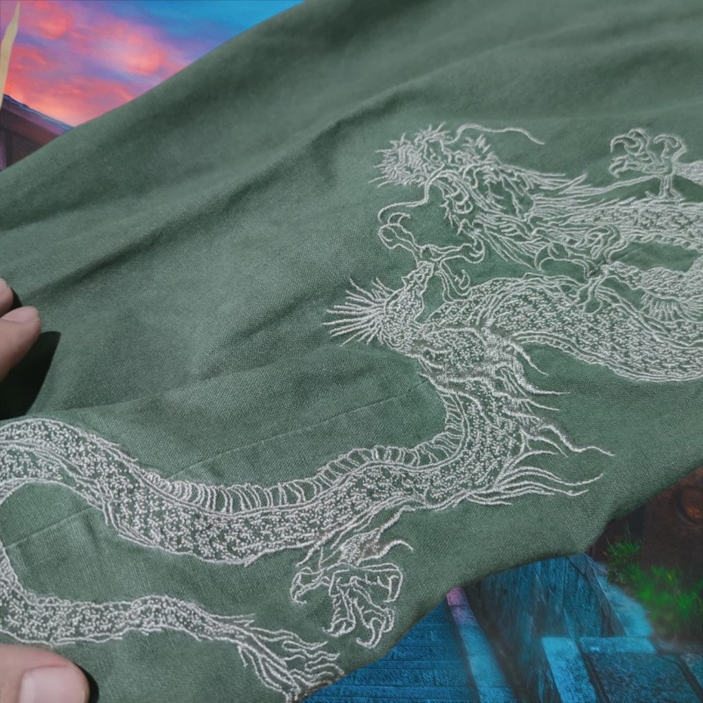 CELANA SUKAJAN DRAGON BORDIR RARE ITEM  X KARAKURI TAMASHII