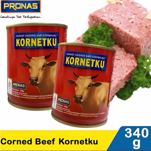 KORNETKU KORNET DAGING SAPI KALENG 340gram