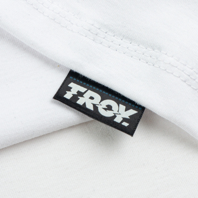 Troy Company Double Sleeve Longsleeve White Maroon Groove Party - Kaos Lengan Panjang Kaos Putih DSD 3489