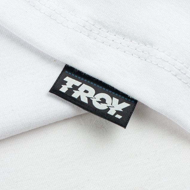 Troy Company Double Sleeve Longsleeve White Navy Undo Transform - Kaos Lengan Panjang Kaos Putih DSD 3511