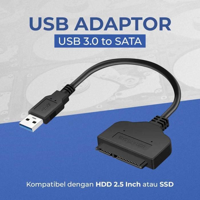 Kabel Konektor USB 3.0 SATA Hardisk PC HDD Internal Eksternal