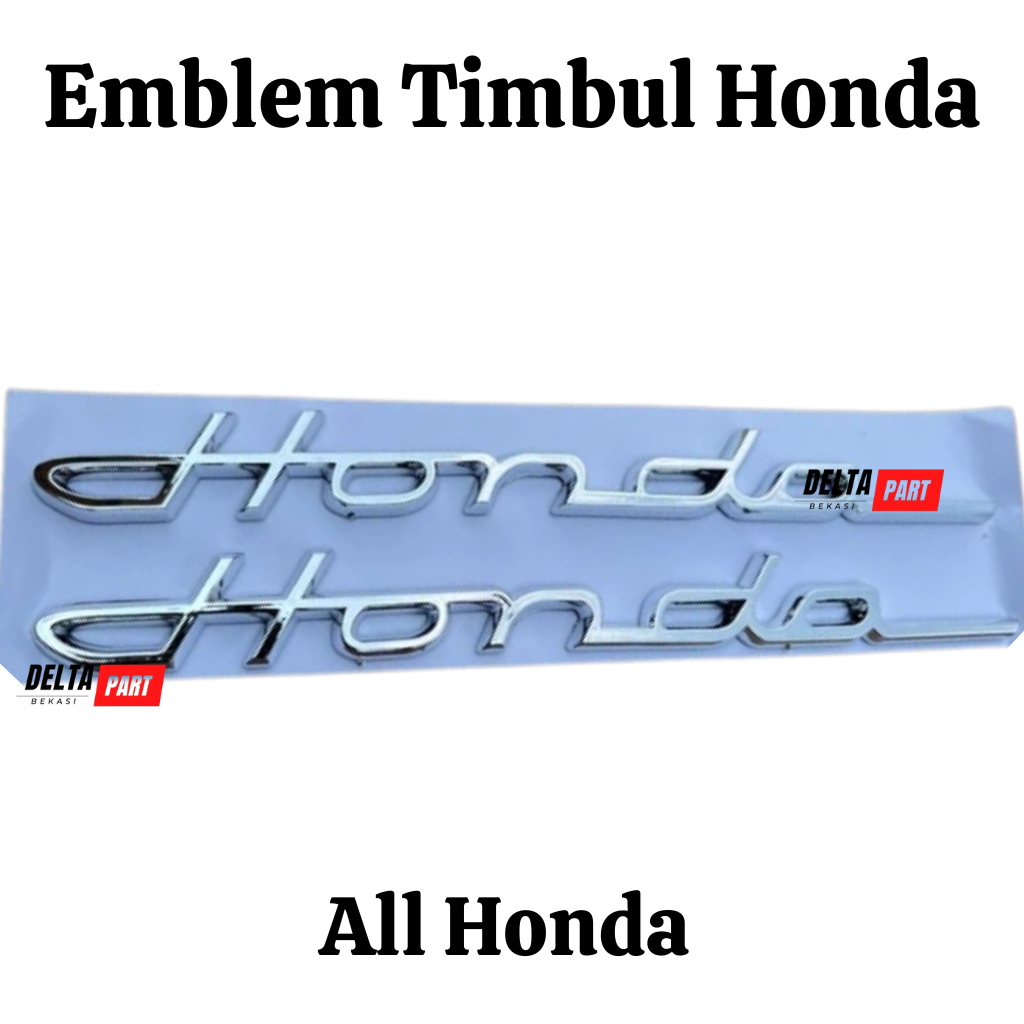 Emblem Logo Timbul HONDA Latin Croom 3D LOGO HONDA LATIN
