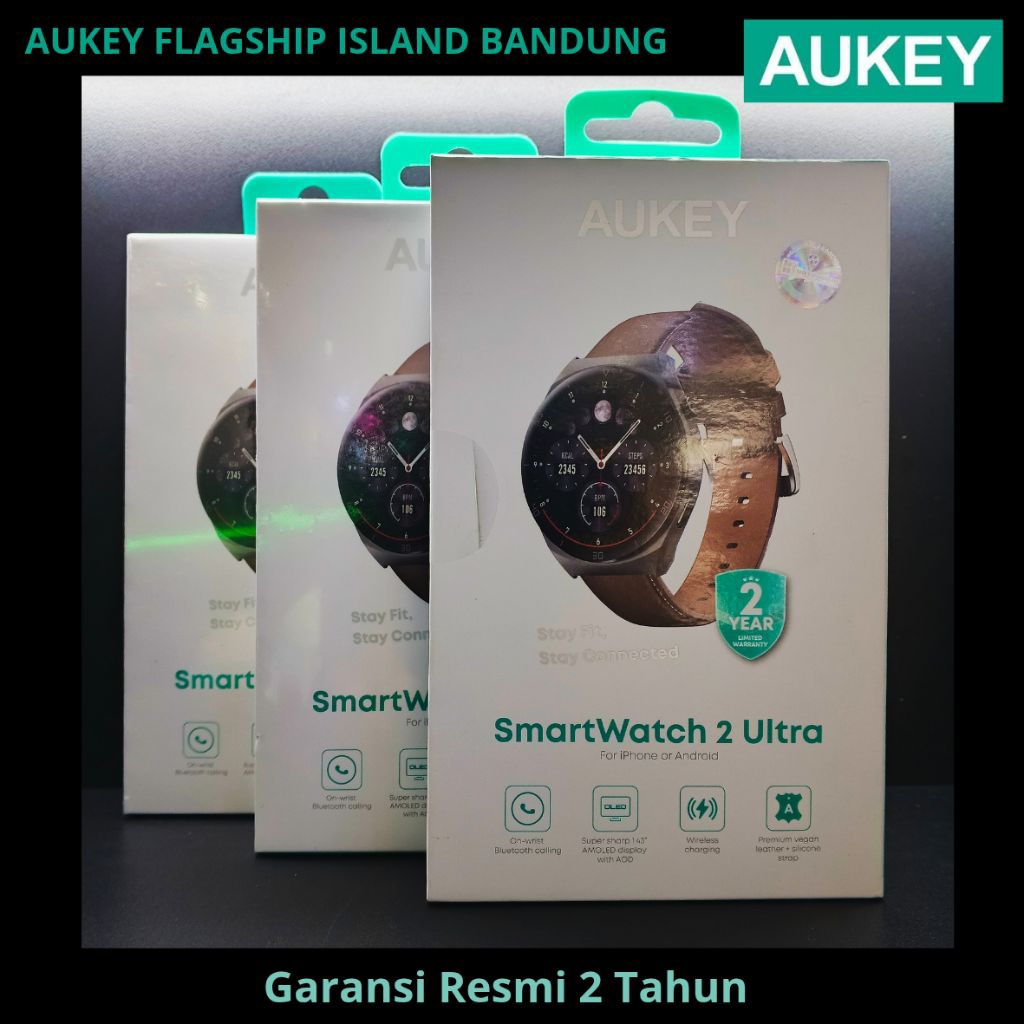 AUKEY SmartWatch 2 Ultra Amoled Display Waterproof BluetoothCall SW-2U