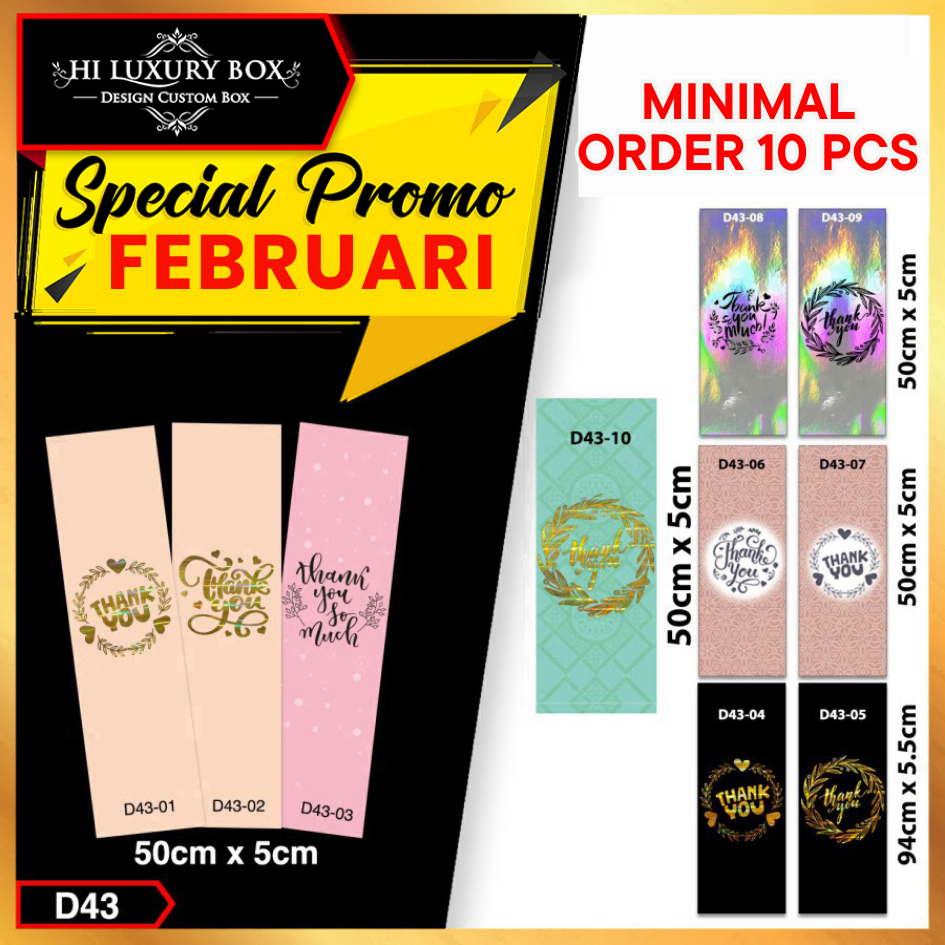 Sleeve Box - Sleeve Thank You - Paper Belt Thank You - Paper Belt |D43