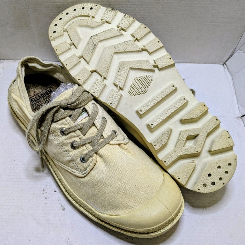 Sepatu Casual PALLADIUM PAMPA OXFORD 77075-379-M ORGANIC COLLECTION Original Second Preloved