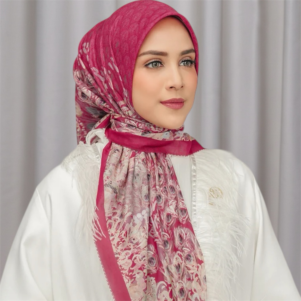 Buttonscarves Ederra Series Voile Square Hijab Original