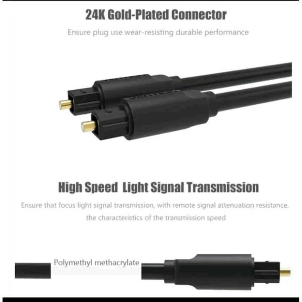 Kabel Optik Optic Speaker Home Theater Ke Audio TV Led Optikal 3 Meter