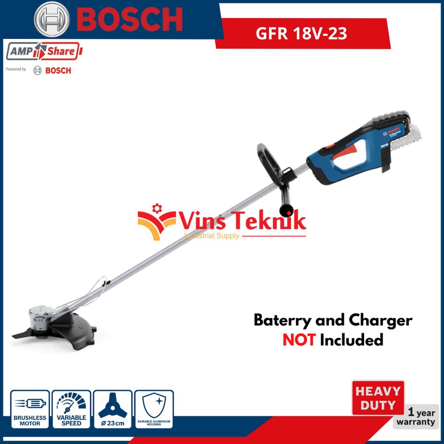 BOSCH GFR 18V-23 Mesin Potong Rumput Baterai Cordless Brush Cutter GFR18V-23