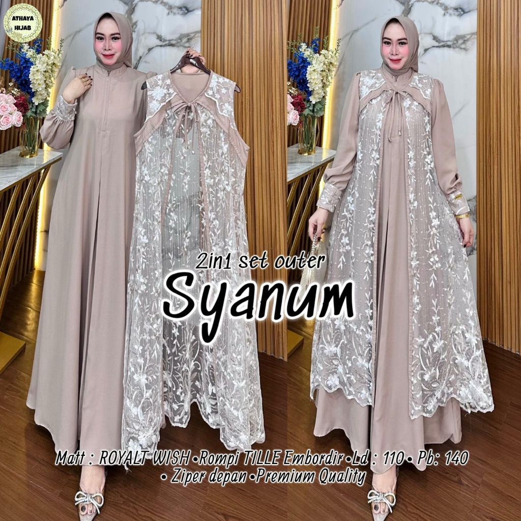 Sentosajaya_1 Syaluum Set By Athaya Dress Jumbo Nyaman