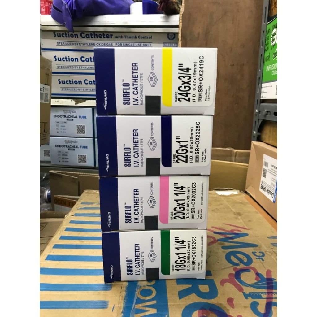 surflo i.v catheter terumo 18g 20g 22g 24g perbox isi 50pcs type pen