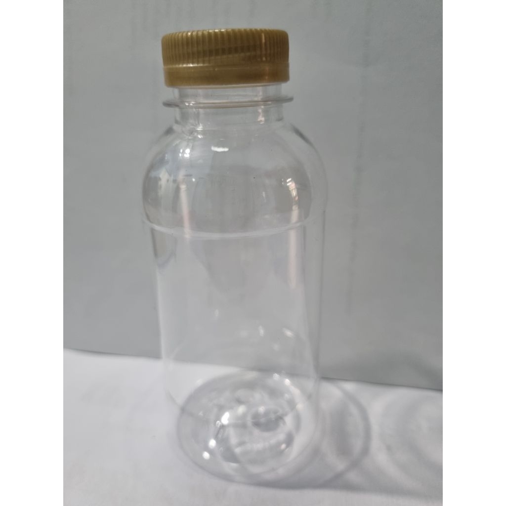 Botol plastik 200ml cabe tutup SN segel warna-warni