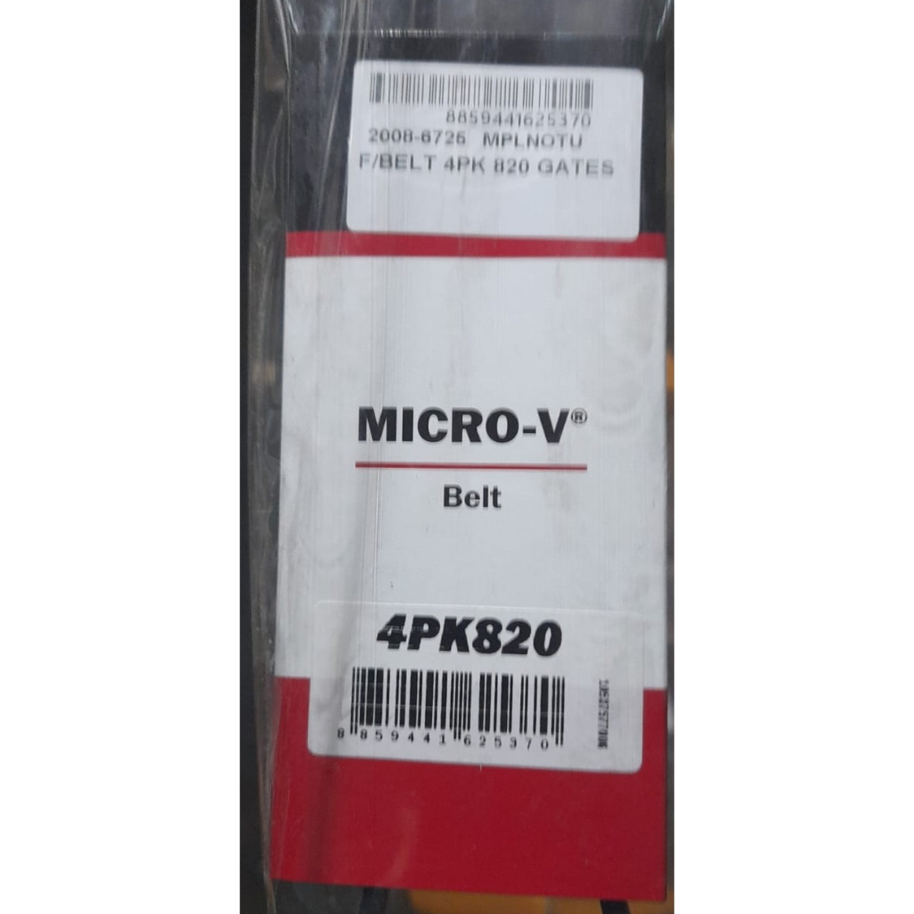 FAN BELT 4PK820 STARLET/CITY/NAVARA/CRV GEN 1 BAGIAN AC /COROLLA SE