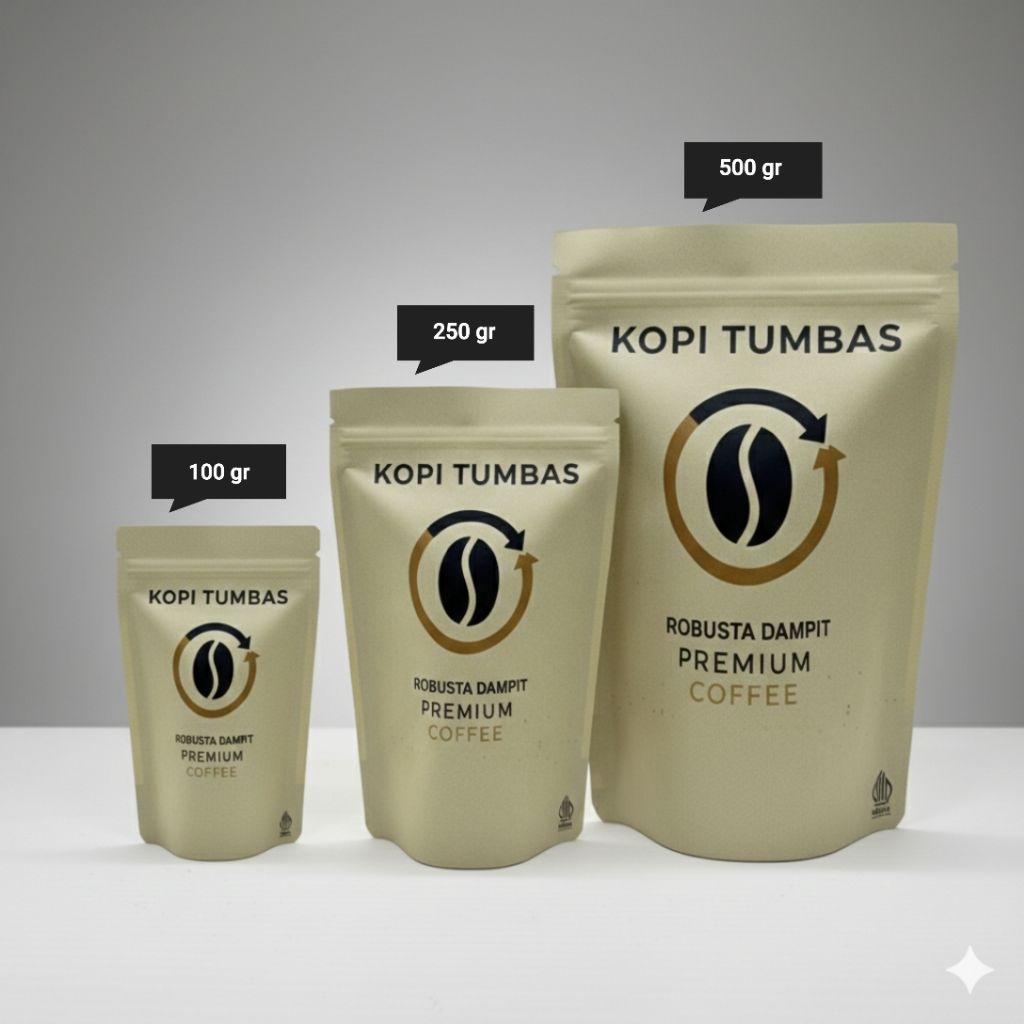 KOPI TUMBAS ROBUSTA DAMPIT BUBUK & BIJI ROASTING | 100GR | 250GR | 500GR