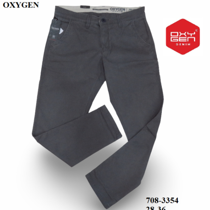 CELANA KATUN/CHINO PANJANG PRIA SLIM FIT STRETCH  MEREK OXYGEN ART : 708-3354 PRICE Rp.614.600