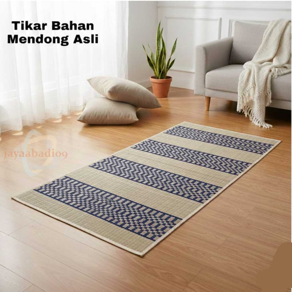 pandan karpet lantai tikar mendong  75x200CM Ramah Lingkungan | Tikar Anyaman Khas tikar karpet trad