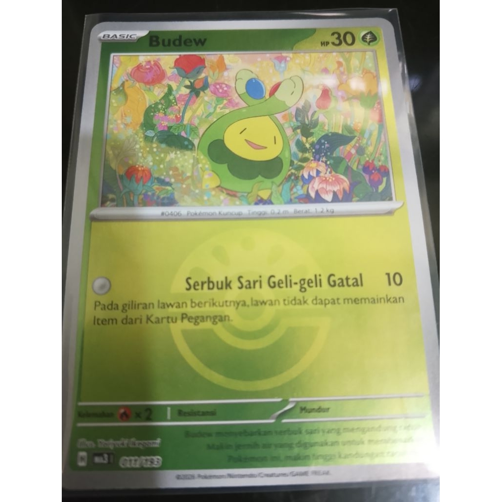 Pokemon BUDEW energi symbol ind