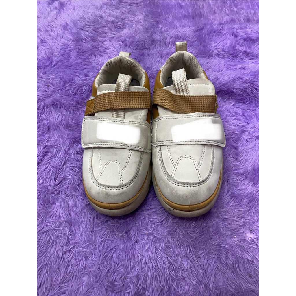 PL sepatu anak cowok/cewek krim coklat  ukuran 33