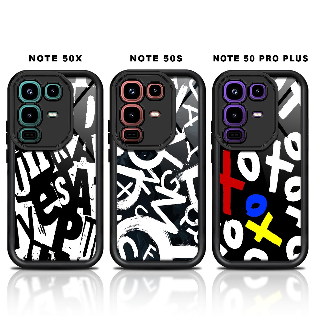 Softcase glossy INFINIX NOTE 50X 50S 50 PRO PLUS Casing Case Hp Silikon Protek kamera FONT