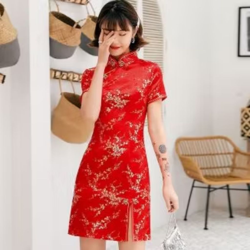 Cheongsam Wanita Midi 2026 Cheongsam Wanita Midi 2026