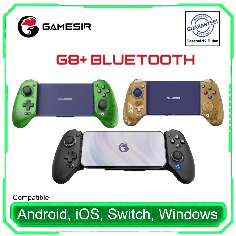 GameSir G8+ Plus Bluetooth Wireless Gamepad Mobile Gaming Controller Multi-Platform