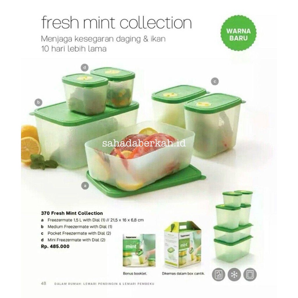 BIG SALE - FRESH MINT COLLECTION TUPPERWARE SET