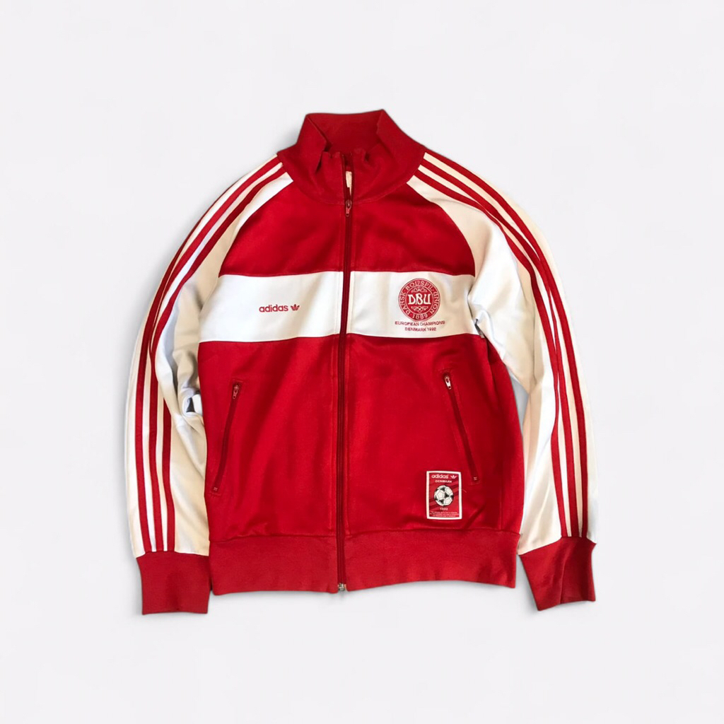 Vintage Adidas denmark Tracktop jacket  danemark danish dynamite country series red danish colorway 