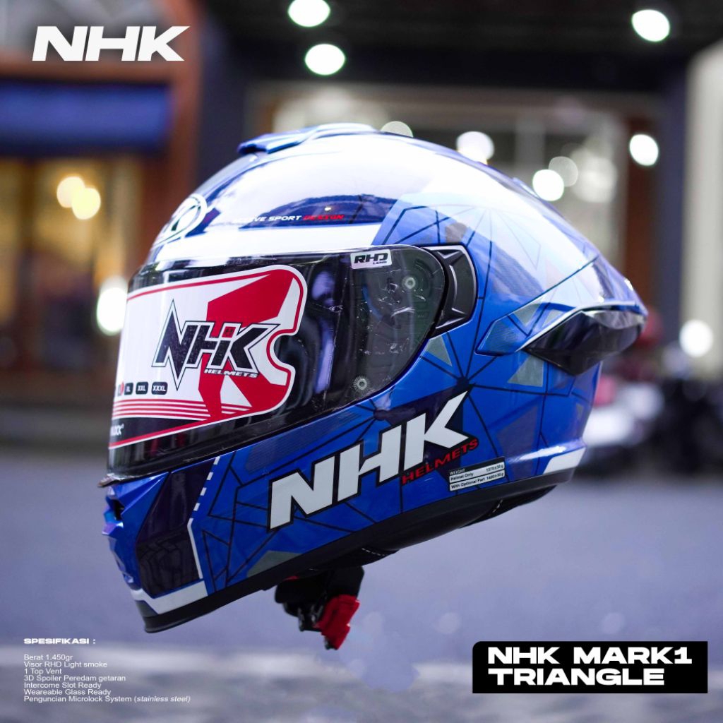 NHK MARK 1 MOTIF TRIANGLE  RHD SINGLE VISOR ORIGINAL NHK