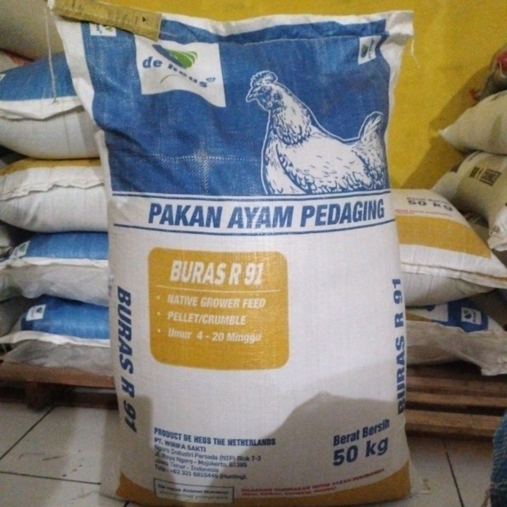 BURAS R91 de heus PAKAN AYAM PEDAGING 50Kg
