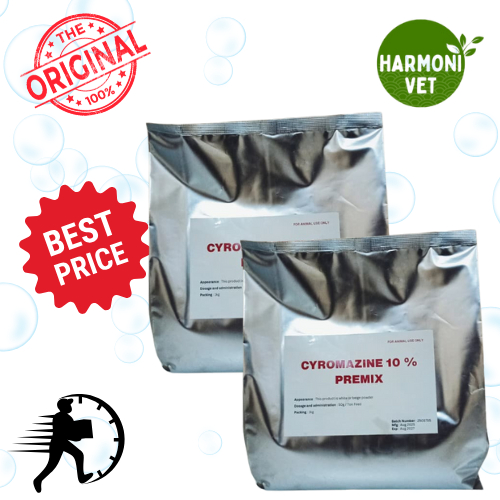 Sosshop_ Cyromazine 10% 1 Kg Anti Larva Lalat Membasmi Larva Lalat Pada Kandang Ayam Bebek