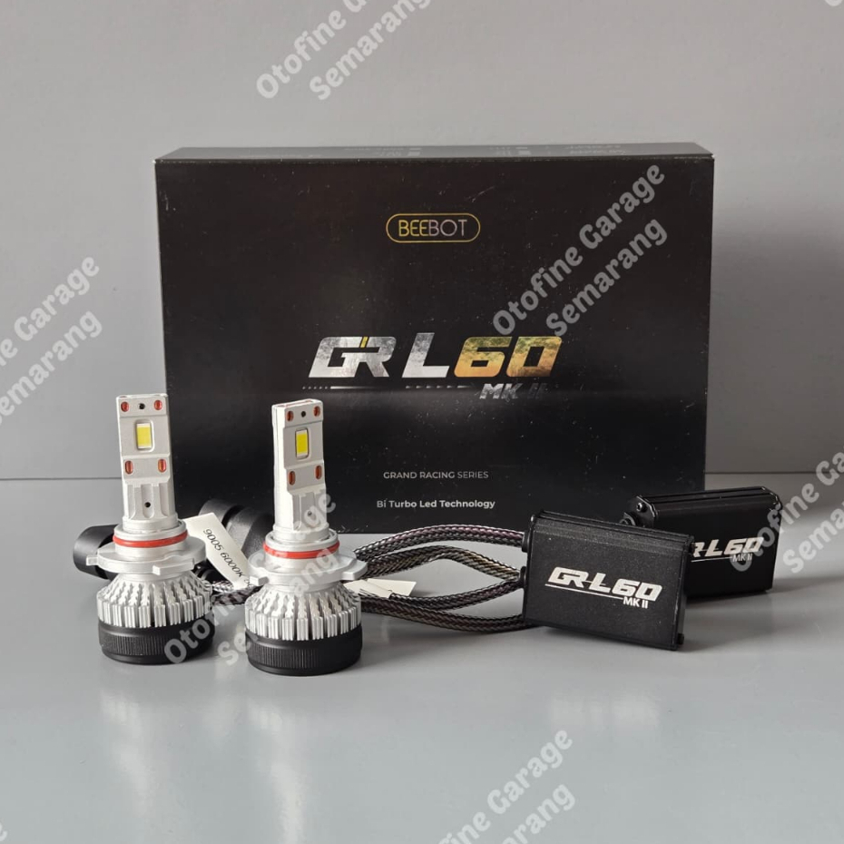 LED Beebot GR L60 Mk2, 60watt 5500k (white) Socket H11/H8/H16 Hb3 9005/Hb4 9006, Garansi 1Thn