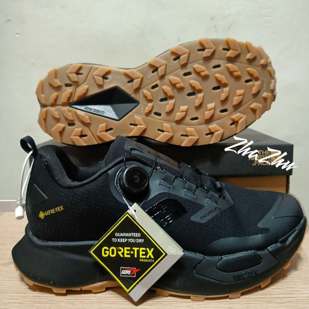 Sepatu TNF Trail Run Vectiv Enduris 4 Gore-Tex BOA System, Size 40-44