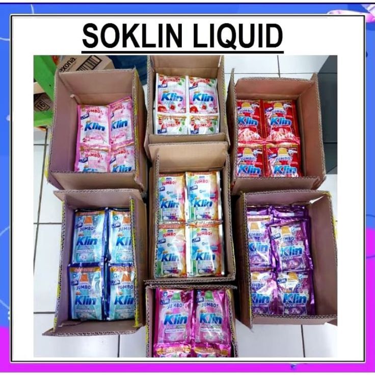 [130 Pcs] Soklin Liquid Cair 1 Dus / Soklin Liquid Cair 1 Dus