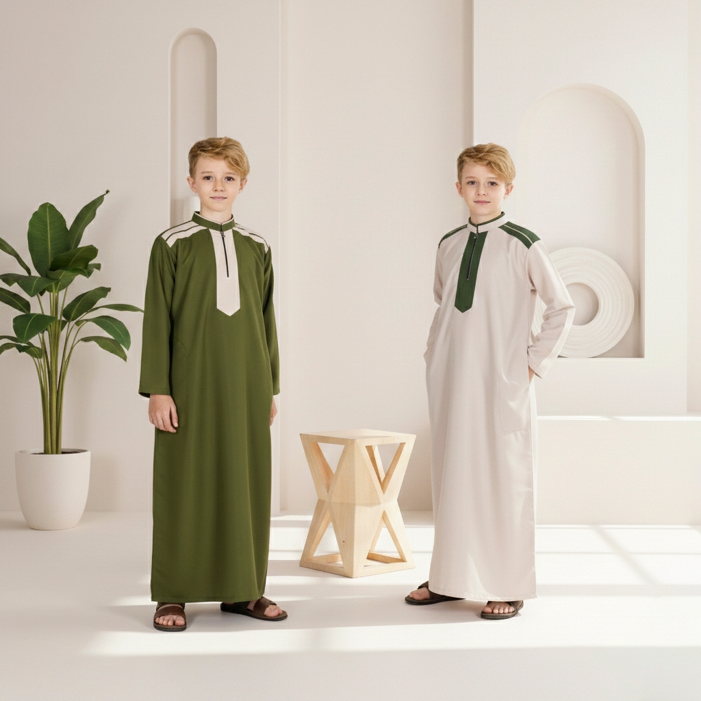 Jubah Anak Laki laki Baju Gamis Anak Laki laki 2 - 12 Tahun Shakeil