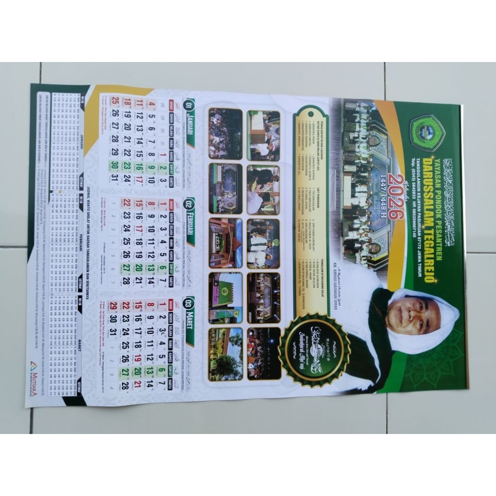 kalender 2026 YPP DARUSSALAM TEGALREJO