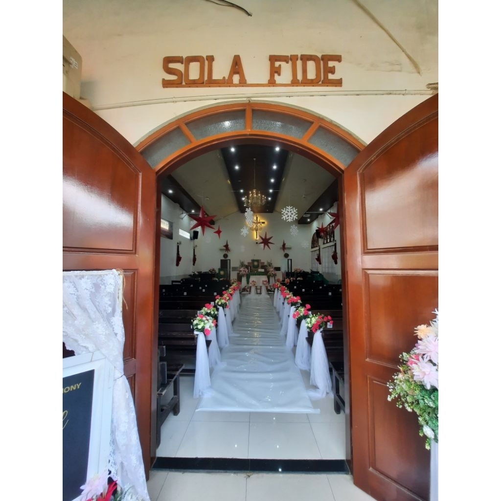 Dekorasi Pemberkatan Nikah di Gereja