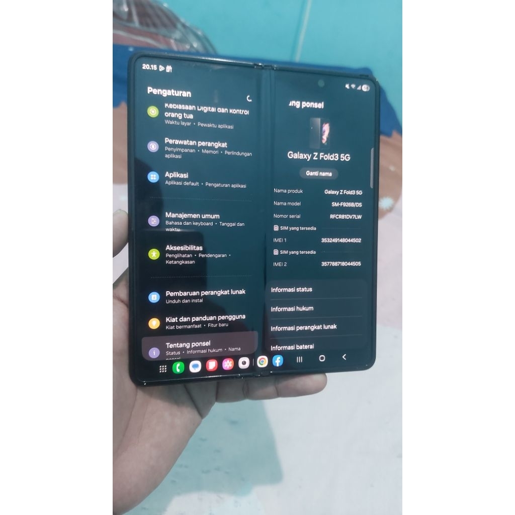 samsung galaxy z fold 3 5g minus