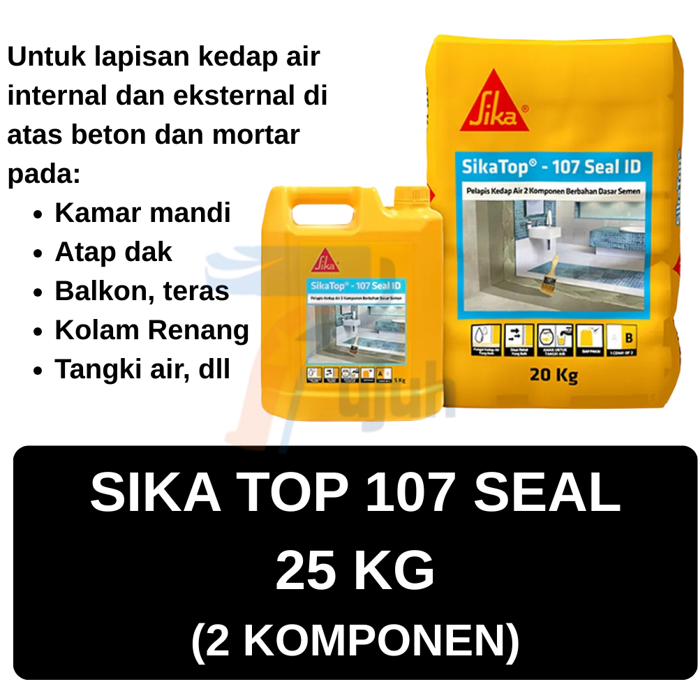 SIKATOP SEAL 107 | Semen Pelapis Anti Bocor Sikatop 107 25Kg Set 2 Komponen Waterproof