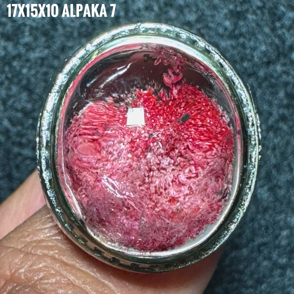 Cincin Batu Akik Natural Kecubung Karang