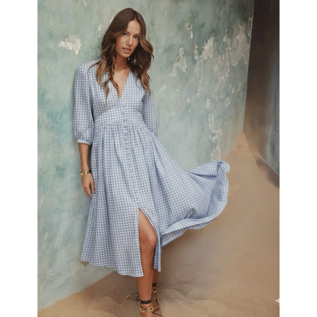 the story of - abelle dress in gingham