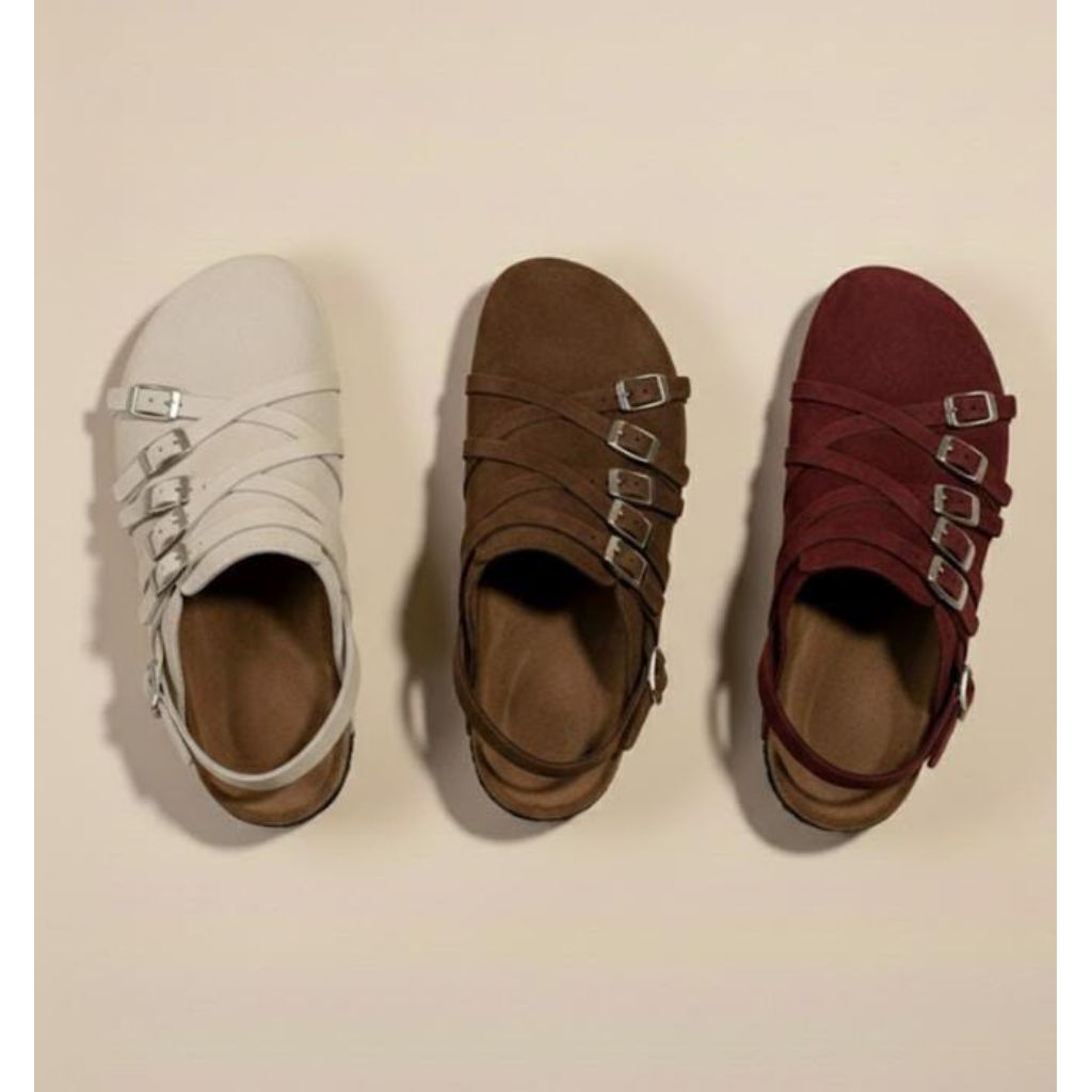 DANISH SENDAL HANDMADE SENDAL PRIA & WANITA SANDAL BIG SIZE 35-46 TALI SILANG BISA CUSTOM WARNA